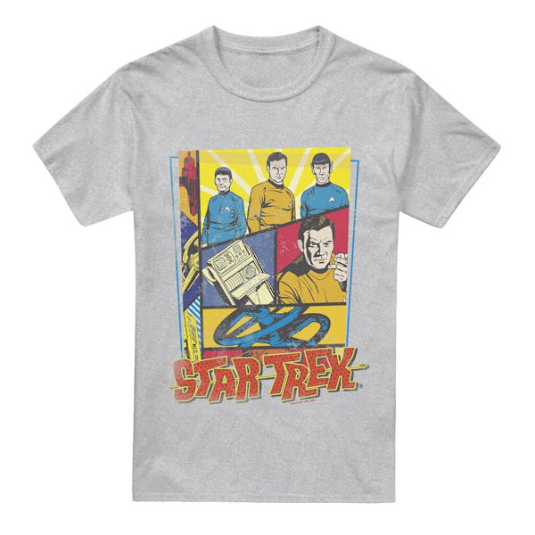 Star Trek Herr Vintage Collage T-Shirt 3XL Sport Heather Sport Heather 3XL