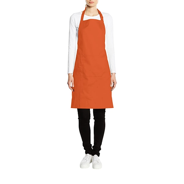 Premier Dam/Kvinnors Färger Bip Förkläde Med Ficka / Arbetskläder Orange One Size
