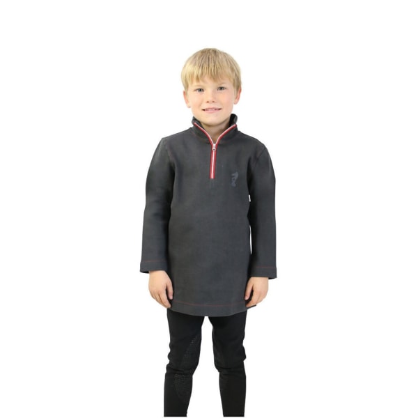 Little Knight Boys Tractor Collection Sweatshirt 9-10 år Cha Charcoal Grey/Red 9-10 Years