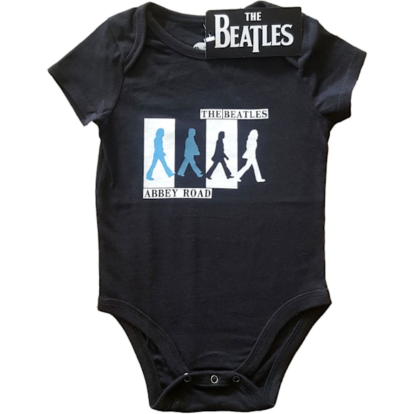 The Beatles Baby Abbey Road Colours Crossing Babygrow 0-3 Månader Black 0-3 Months