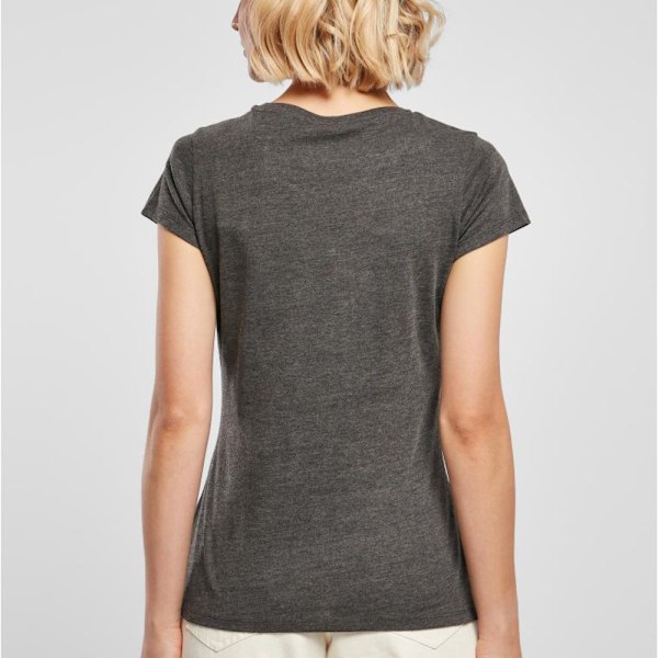 Build Your Brand Dam/Dam Basic T-shirt S Kolgrå Charcoal S