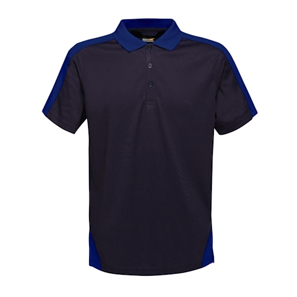 Regatta Professional Herr Kontrast Coolweave Pikétröja XXL Marinblå Navy/New Royal XXL