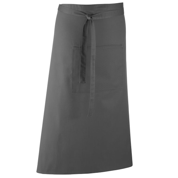 Premier Unisex Färger Bar Förkläde / Arbetskläder (Lång Kontinental Stil) Dark Grey One Size