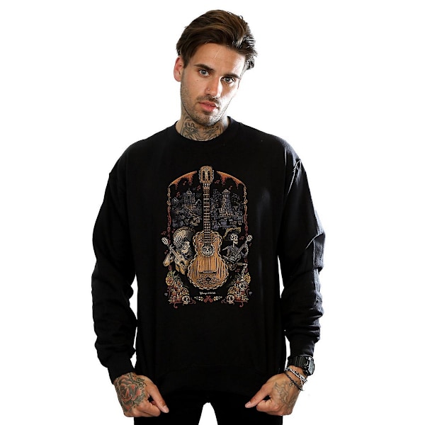 Disney Herr Coco Gitarr Bomullströja XL Svart Black XL