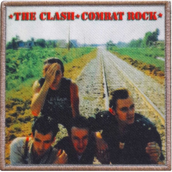 The Clash Combat Rock Iron On Patch One Size Flerfärgad Multicoloured One Size