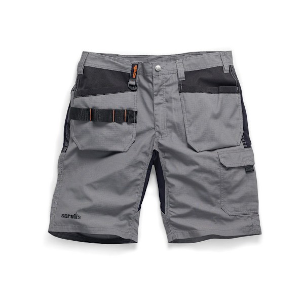 Scruffs herrshorts med hölsterficka 32R grafit Graphite 32R