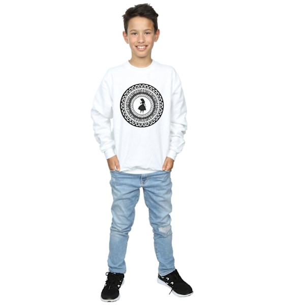 Disney Boys Alice In Wonderland Circle Sweatshirt 7-8 år Vit White 7-8 Years