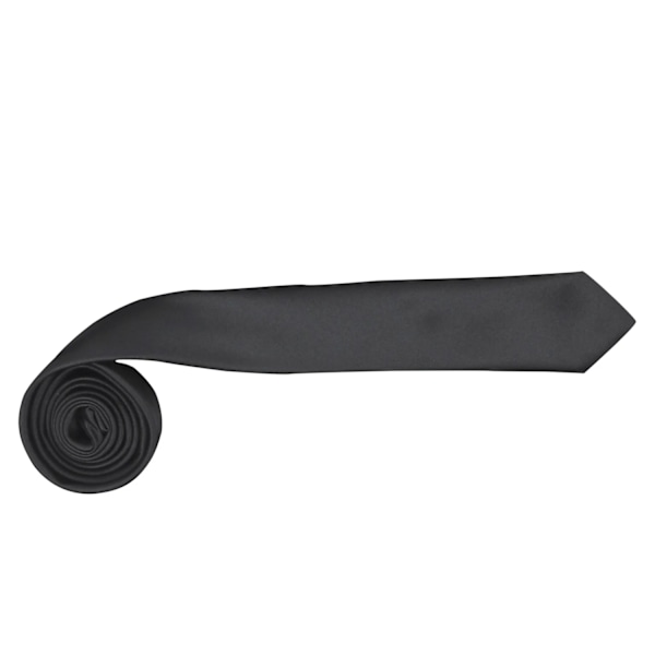 Premier Tie - Herr Slim Retro Arbetslips (2-pack) One Size Bla Black One Size