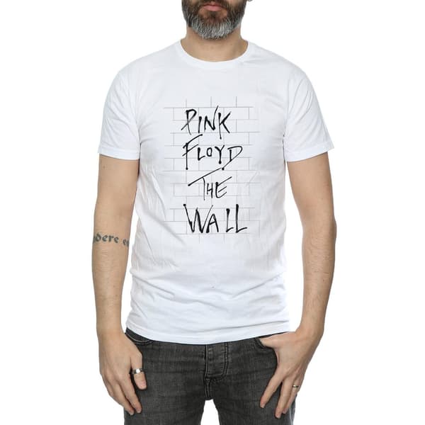 Pink Floyd Herr The Wall T-shirt i bomull L Vit White L