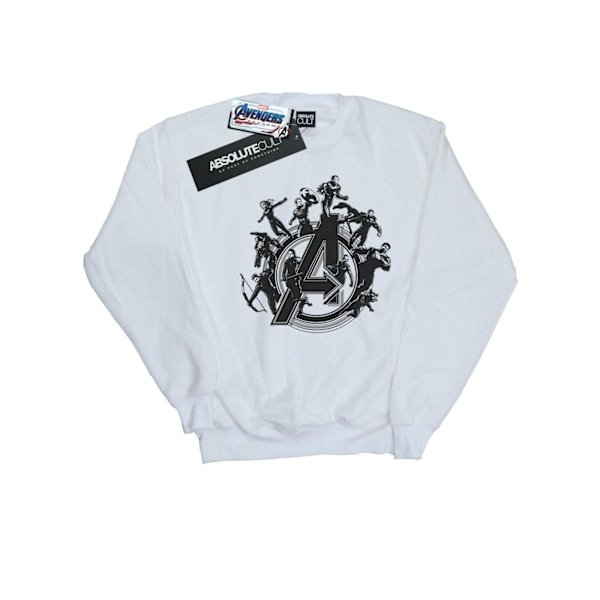 Marvel Mens Avengers Endgame Hero Circle Sweatshirt 4XL Vit White 4XL