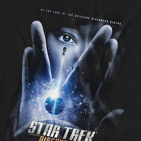 Star Trek: Discovery Unisex Vuxen Discovery Begins T-Shirt M Blå Black M