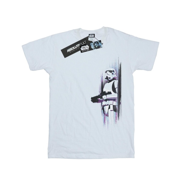 Star Wars Girls Rogue One Stormtrooper T-shirt i borstad bomull 9 White 9-11 Years