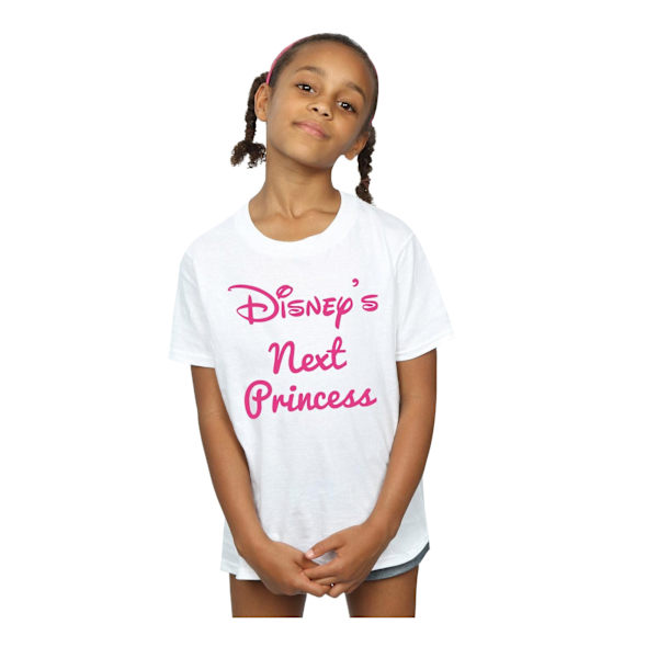 Disney Princess Girls Next Princess Bomull T-shirt 7-8 år Vit White 7-8 Years