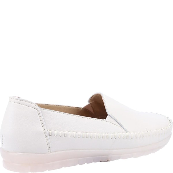 Fleet & Foster Dam/Dam Shirley Läder Loafers 7 UK Vit White 7 UK