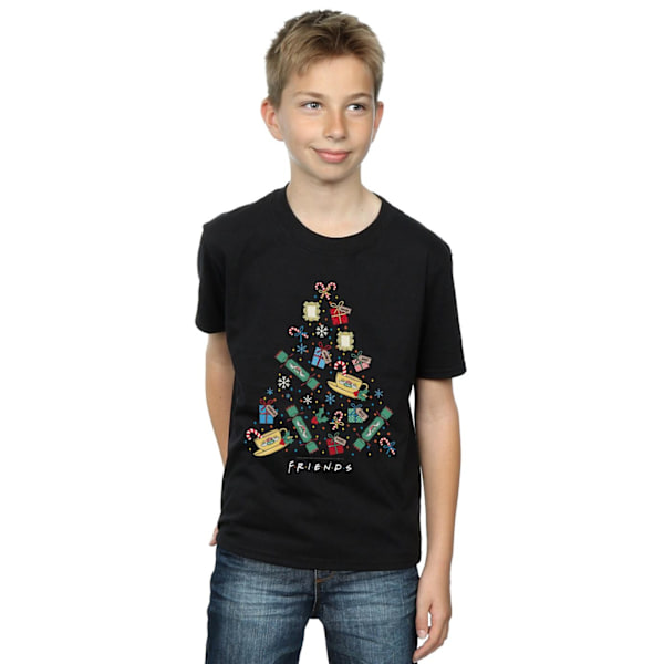 Friends Boys Julgran T-shirt 12-13 år Svart Black 12-13 Years