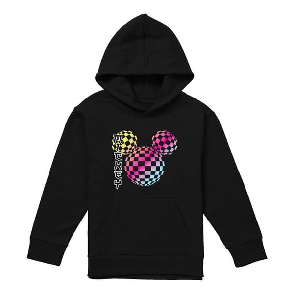 Disney Barn/Barn Mickey Mouse Schackbräde Gradient Huvud H Black 7-8 Years