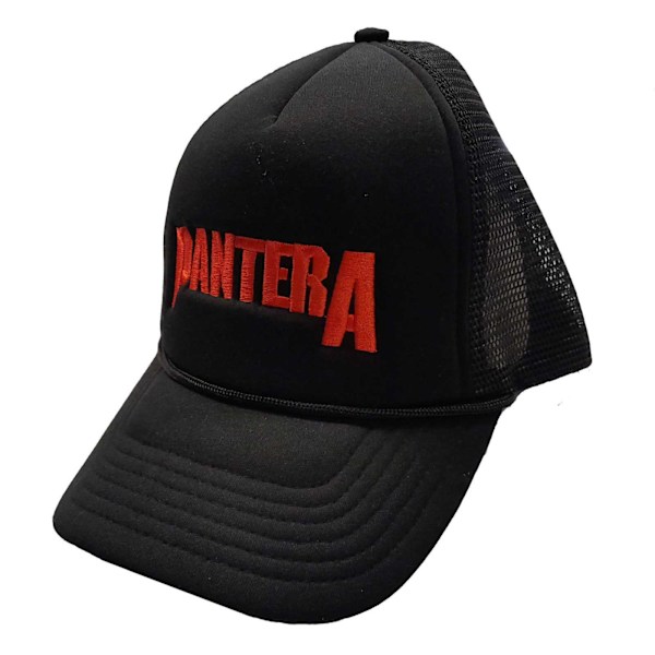 Pantera Unisex Vuxen Logo Trucker Cap En Storlek Svart Black One Size