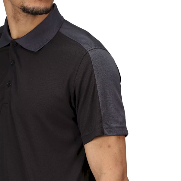 Regatta Contrast Coolweave Pique Poloskjorta 3XL Svart/Seal Grey Black/Seal Grey 3XL