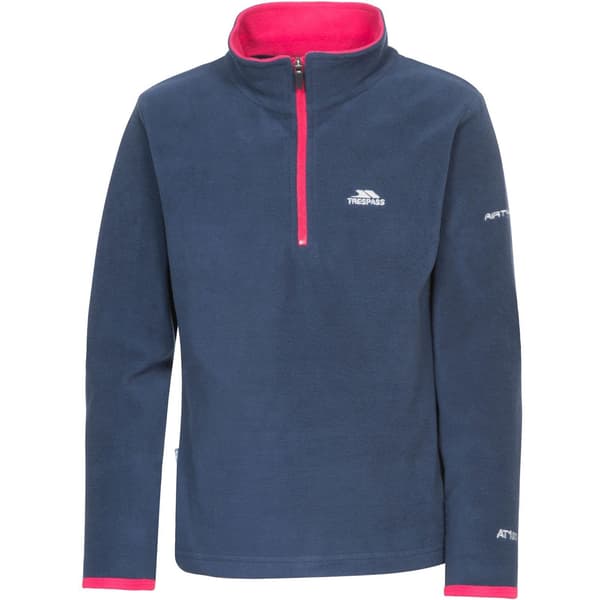 Trespass Barn/Flickor Sybil Microfleece 11/12 År NAVY NAVY 11/12 Years