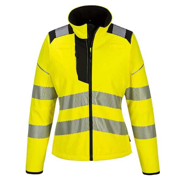 Portwest Dam/Damer Hi-Vis Soft Shell Jacka M Gul/Svart Yellow/Black M