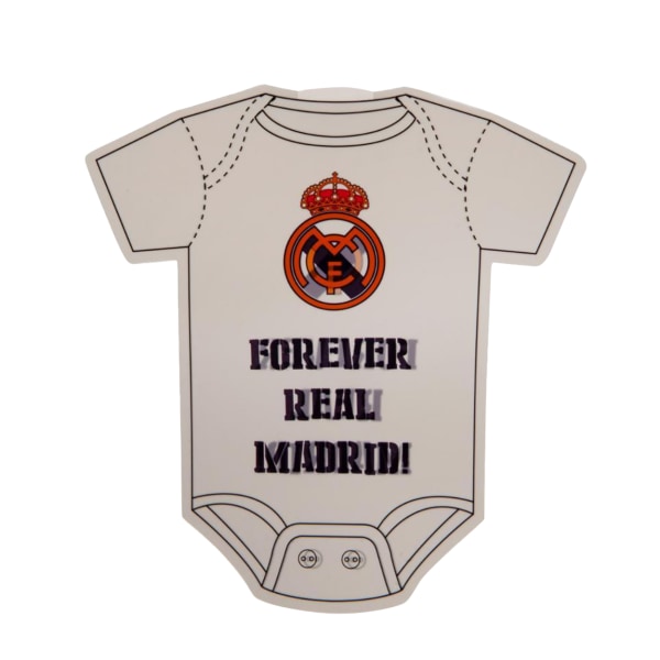 Real Madrid CF Baby On Board Sign One Size Vit/Svart White/Black One Size