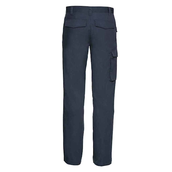 Russell Herr Polycotton Twill Arbetsbyxor 38L Fransk Marinblå French Navy 38L