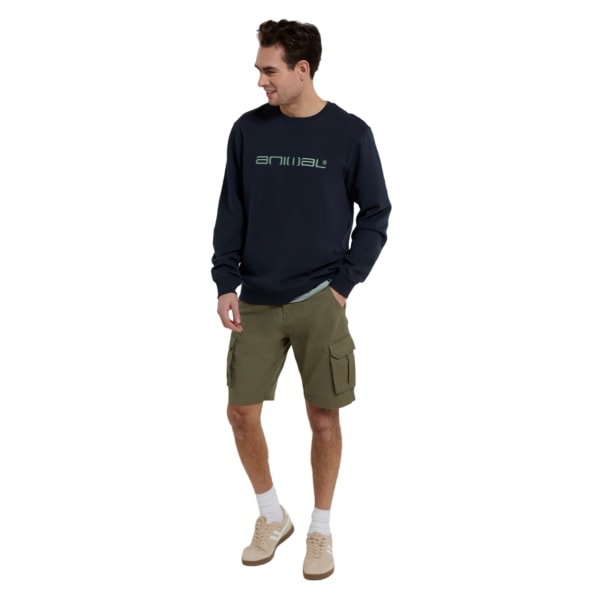 Animal Mens Driver Organic Sweatshirt L Navy Navy L