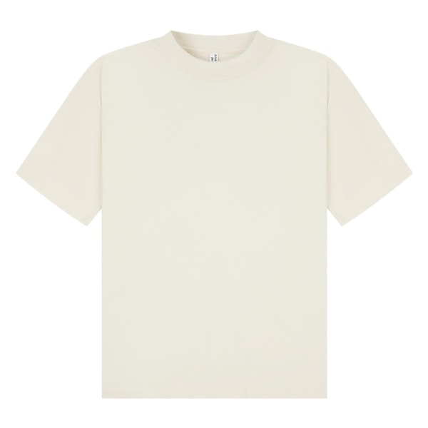 Casual Classics Unisex Vuxen Kammad Ringspunnen Bomull Boxig Oversize Ecru S
