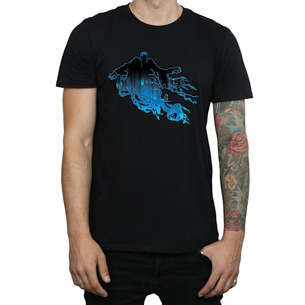 Harry Potter T-shirt för män med dementor-silhuett, XL, svart Black XL