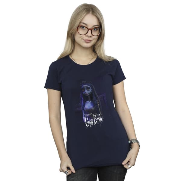 Corpse Bride Dam Emily Poster T-shirt M Marinblå Navy Blue M