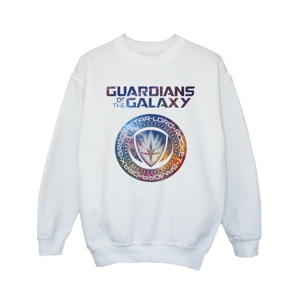 Marvel Girls Guardians Of The Galaxy Stars Fill Logo Sweatshirt White 3-4 Years