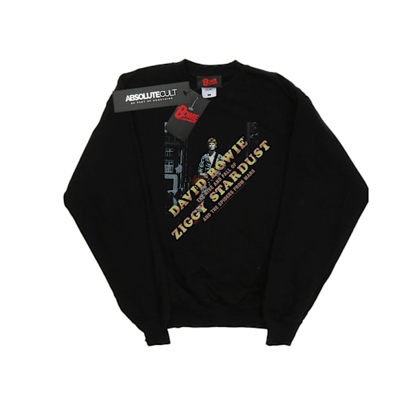 David Bowie Herr Ziggy Diagonal Sweatshirt 4XL Svart Black 4XL