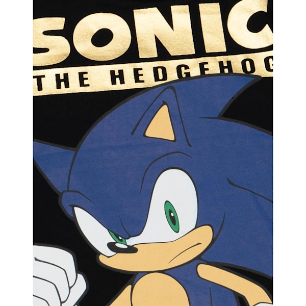 Sonic The Hedgehog Boys Japansk T-shirt 4-5 år Svart Black 4-5 Years