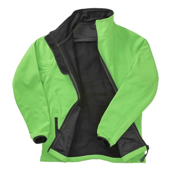 Result Core Mens Printable Soft Shell Jacket S Vivid Green/Blac Vivid Green/Black S