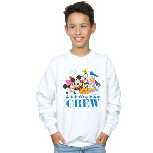Disney Boys Mickey Mouse Disney Friends Sweatshirt 5-6 år Vit White 5-6 Years
