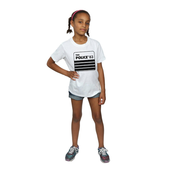 The Police Girls 83 Tour Bomull T-shirt 12-13 år Vit White 12-13 Years