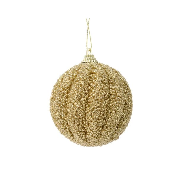 Kaemingk Skumglitterkula 8cm Ljusguld Light Gold 8cm