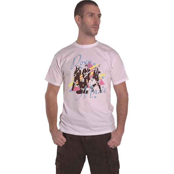 Roxy Music Unisex Adult Guitar Bomull T-Shirt L Vit White L