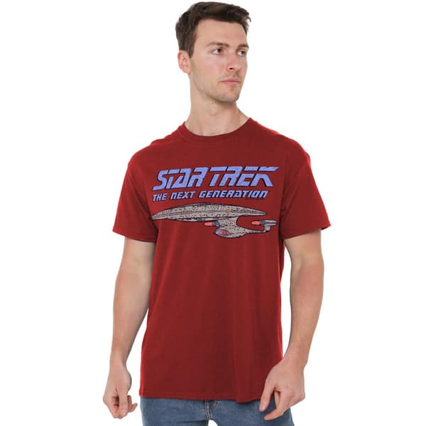 Star Trek Herr The Next Generation Distressed T-Shirt M Kardinal Cardinal M