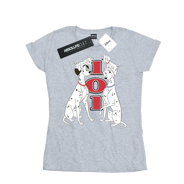 Disney Dam/Dam 101 Dalmatiner Familj Bomull T-shirt S Spo Sports Grey S