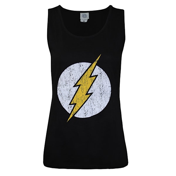 Flash Dam/Kvinnor Distressed Logo Väst M Svart Black M