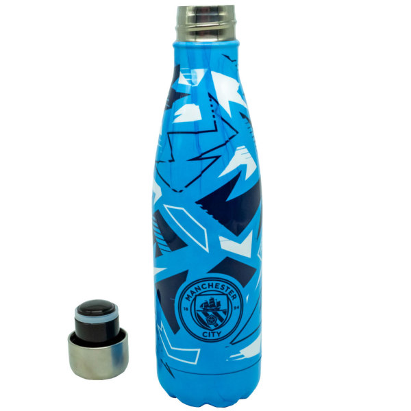 Manchester City FC Fragment Thermal Flask One Size Himmelsblå/Nav Sky Blue/Navy/White One Size