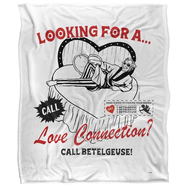Beetlejuice Letar Du Efter En Kärleksförbindelse? Filt 36in x 58in Multicoloured 36in x 58in