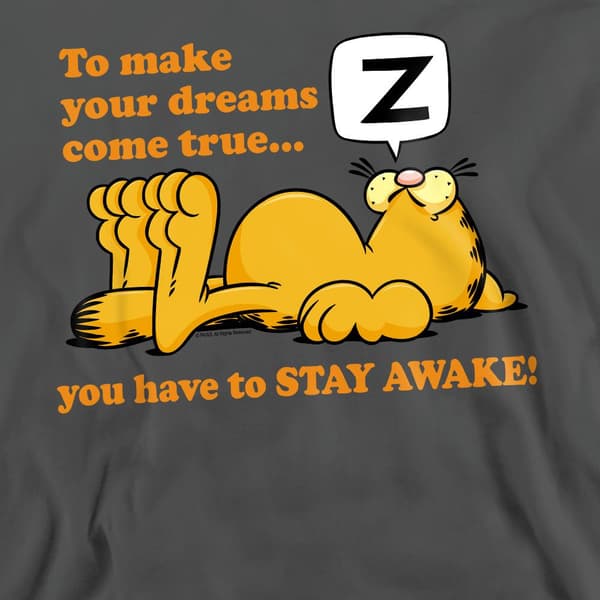 Garfield Unisex Vuxen Stay Awake Sweatshirt M Kolgrå Charcoal M