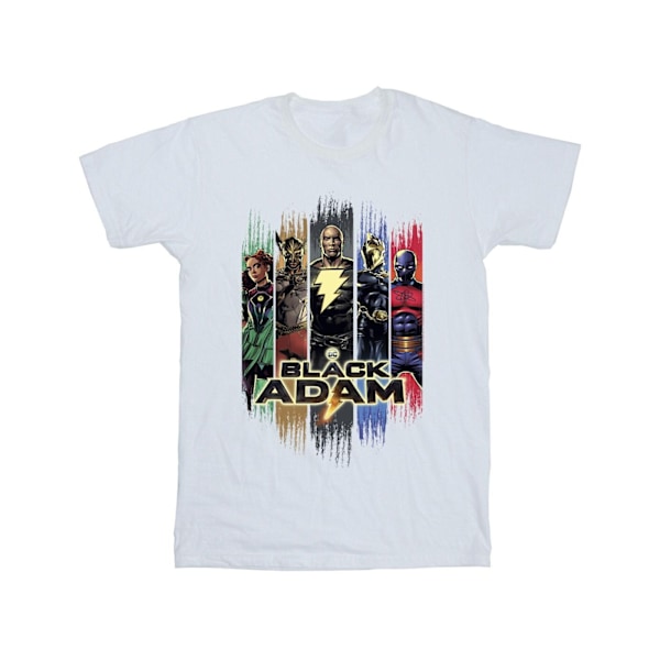 DC Comics Herr Svart Adam JSA Komplett Grupp T-shirt 5XL Vit White 5XL