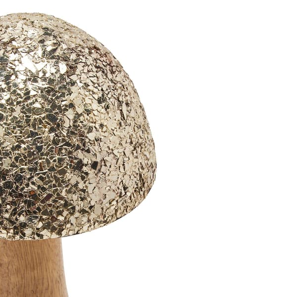 Trä med Mosaik Svamp Prydnad - Stor En Storlek Silver Silver One Size