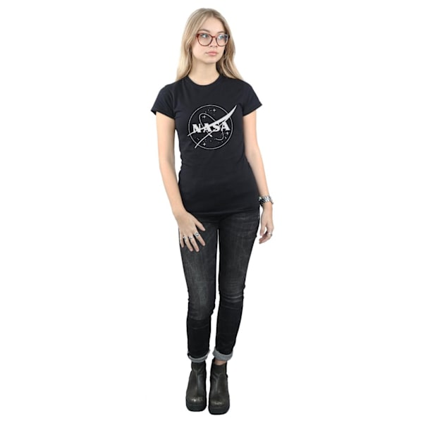 NASA Dam/Damer Insignia Logotyp Bomull T-shirt XL Svart Black XL