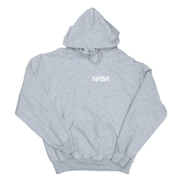 NASA Herr Modern Logo Bröst Hoodie M Sports Grey Sports Grey M