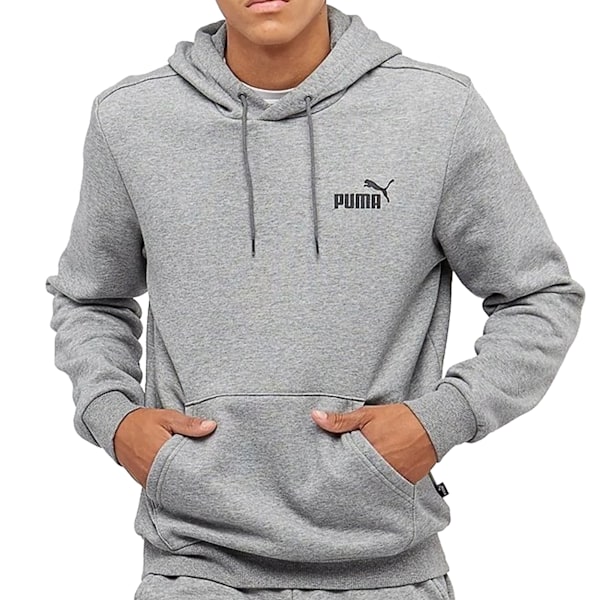 Puma ESS Hoodie XS Gråmelerad Grey Heather XS