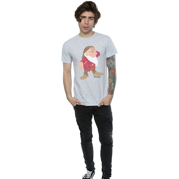 Snövit och de sju dvärgarna Herr Classic Grumpy Heather T-S Grey M